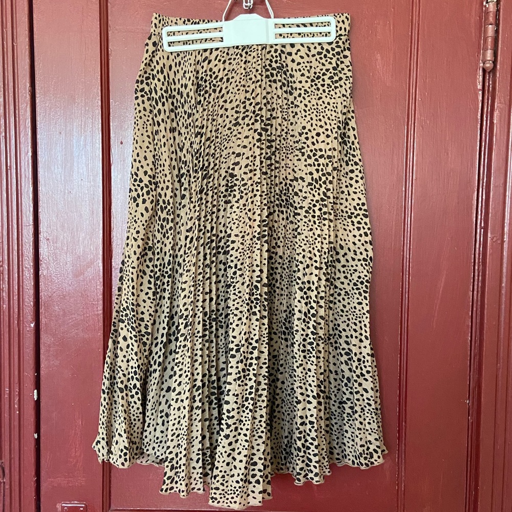 Abercrombie & Fitch leopard print maxi skirt, size S